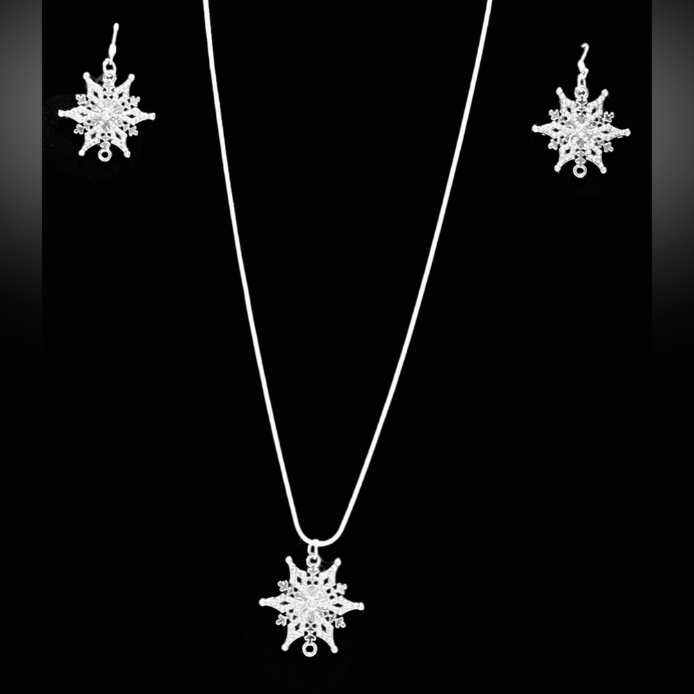 🆕Sterling Silver (925) Necklace and Earring Set